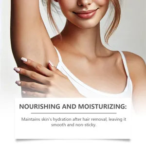 Close-up detail of smooth skin after using gentle hair removal mousse for nourishment