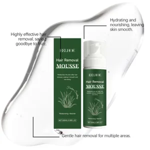 Detailed view of EELHOE hair removal mousse with hydrating and nourishing benefits