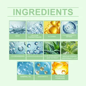 Liste détaillée des ingrédients de la mousse dépilatoire hydratante à l'aloe vera