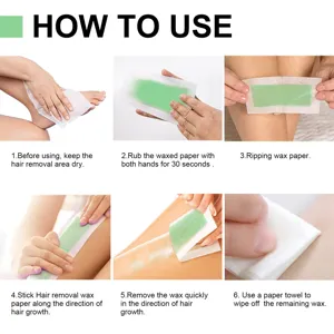 Instructions étape par étape pour utiliser correctement les bandes de cire dépilatoire