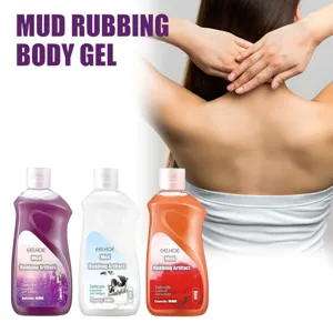 EELHOE exfoliating mud rubbing body gel 350ml in lavender, milk, and rose variants