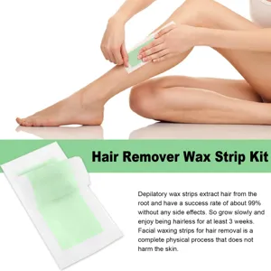 Kit de bandes de cire dépilatoires efficaces pour une peau lisse sur les jambes