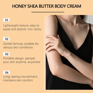 Moisturizing honey shea butter body cream benefits for smooth and hydrated skin texture