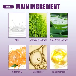 Detailed overview of main skincare ingredients including Vitamin C and Aloe Vera
