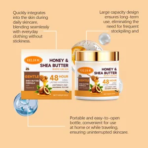EELHOE Shea Butter Body Cream for 48-hour hydration, lightweight and fast-absorbing formula.