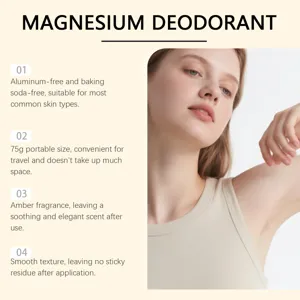 Details zum Magnesium Deodorant Stick ohne Aluminium und mit beruhigendem Amber-Duft
