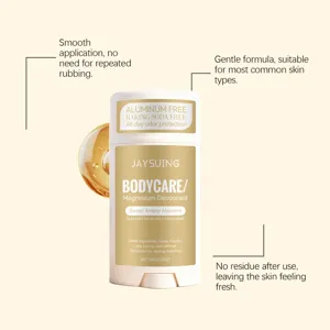 Detailansicht des Magnesium-Deodorant-Sticks mit frischem Bernstein-Duft und milder Formel