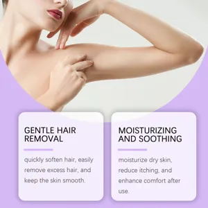 Close-up of smooth underarm skin after gentle hair removal with soothing effect