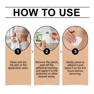 Guide détaillé en trois étapes pour l'utilisation du patch de soin corporel hydratant