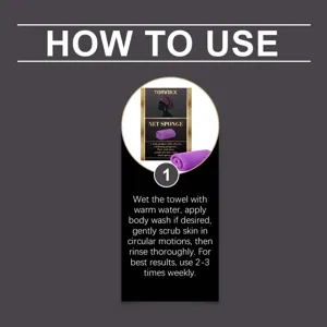 Detailed usage guide for TORVIKX exfoliating mesh net sponge with step-by-step instructions.
