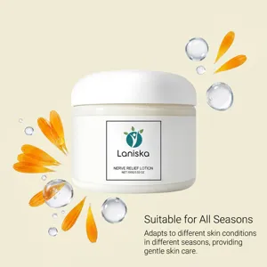 Lotion apaisante pour le corps Laniska, adaptée à toutes les saisons et types de peau.