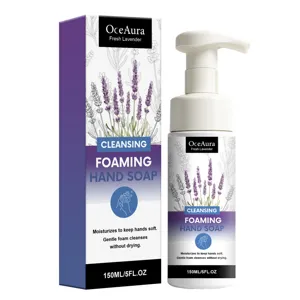 Sapone mani schiumogeno OceAura Lavanda 150ml detergente delicato e idratante per mani morbide