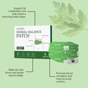 Parche de equilibrio herbal Laniska con fórmula botánica para el metabolismo y firmeza
