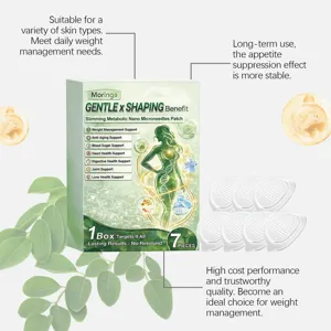 Patch minceur métabolique nano-micro-aiguilles Moringa pour la gestion du poids