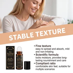 Détail du roll-on d'huile de ricin nourrissante EELHOE pour le soin du corps et peau