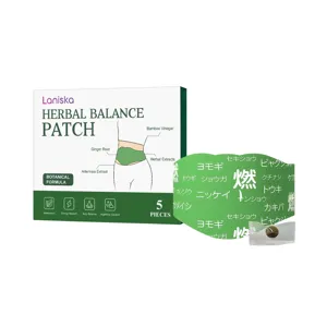 Parche de equilibrio herbal Laniska fórmula botánica 5 piezas para bienestar corporal