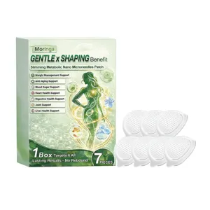 Boîte de sept patchs minceur métaboliques Moringa pour le remodelage et la perte de poids