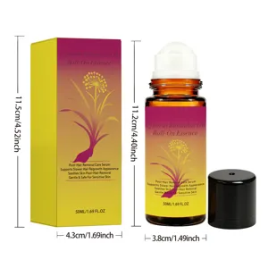 Esencia roll-on de aceite de Cyperus Rotundus 50ml con dimensiones precisas del producto