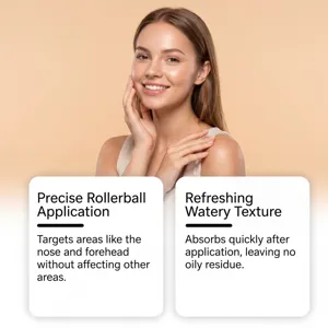 Vista detallada de los beneficios del sérum corporal en roll-on y su textura fresca