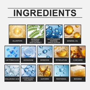 Liste détaillée des ingrédients pour patch corporel avec acide hyaluronique et collagène