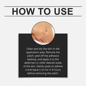 Guide d'instructions détaillé sur la façon d'appliquer le patch de soin corporel abdominal