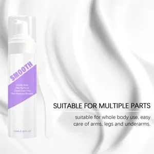 Gentle hair removal mousse for whole body use on arms, legs, and underarms 100ml