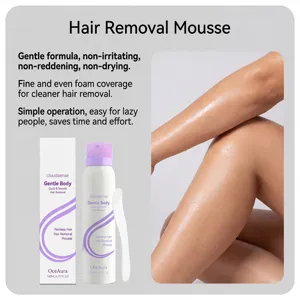 Mousse dépilatoire professionnelle pour une peau lisse avec outil applicateur
