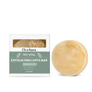 OCEAURA Natuurlijke Exfoliërende Luffa Zeep Lichaamsreinigingszeep Met Luffa Vezel Voor Milde Hydratatie Huidverjonging Gladde Huid