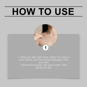 Detailed step-by-step instructions for using Rose Essential Oil Cleansing Soap on skin