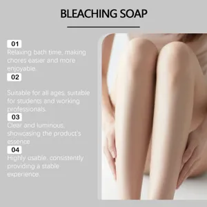 Detailed view of smooth and luminous skin after using rose essential oil bleaching soap
