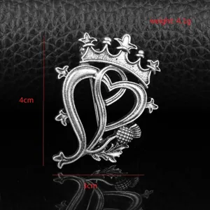 Outlander Geïnspireerde Vintage Antiek Zilveren Legering Brosche Schotse Distel Leeuw Zwaard Kroon Hart Luckenbooth Sieraden Pin