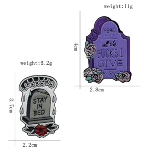 Informazioni dettagliate su dimensioni e peso delle spille da balia Halloween