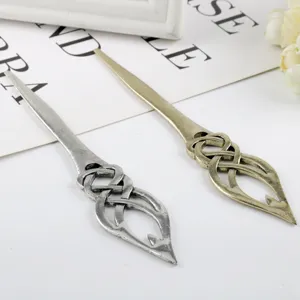 Vintage Keltischer Knoten Legierung Haarnadel Nordischen Stil Schottischen Blatt Ranke Haarstäbe Für Damen Haarschmuck