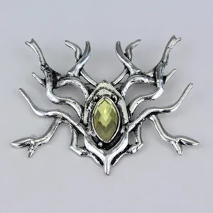 Vintage Gothic Spider Brooch For Women Men Dark Style Alloy Rhinestone Insect Pin Movie Cosplay Accessory Jewelry Gift