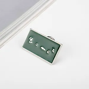 Scientific Einstein E-MC2 Physics Formula Enamel Pin Creative Geometric Rectangle Brooch Pin Gift For Students Teachers Science Lovers Alloy Jewelry