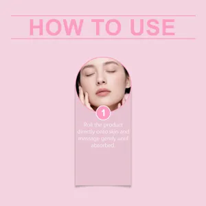 Visual step-by-step usage guide for applying castor oil nursing roller for deep skin nourishment