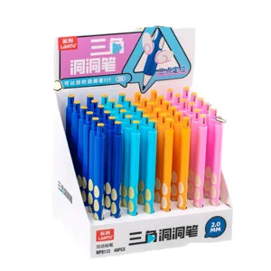 Box of 48 colorful 2.0mm mechanical pencils with ergonomic posture correction grip