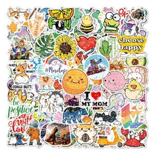 Set of 100 aesthetic VSCO stickers, waterproof vinyl decals for luggage and laptops