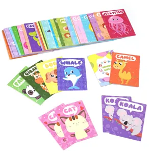 Pädagogisches Set bunter Tier-Flashcards für das kognitive Training von Kindern