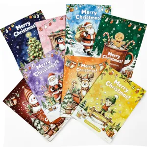 Collezione di festosi libri da colorare natalizi con varie copertine di personaggi
