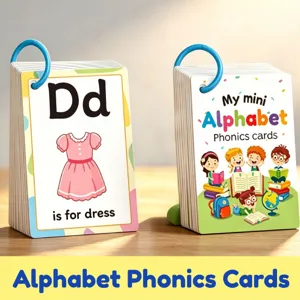 Alphabet Phonics Lernkarten Für Kleinkinder Englisch Lernen Kognitive Karten Mit Ring Vorschule Pädagogisches Doppelseitiges Brief Erkennungs Spielzeug