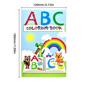 Children's early education English ABC coloring book with product dimensions 120mm by 180mm