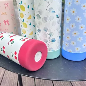 Anti-slip silicone protective bottom sleeve for large capacity stainless steel water bottles