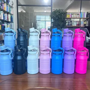 316 stainless steel large capacity insulated sports water bottles in various colors