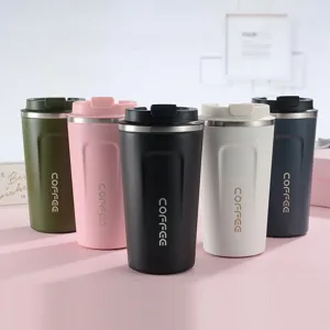 Stainless Steel Insulated Coffee Mug Vacuum Travel Thermos Cup Portable Leakproof Car Water Bottle For Office Outdoor