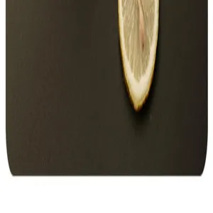 Stainless steel vacuum insulated thermos travel coffee cup with lemon pattern detail view