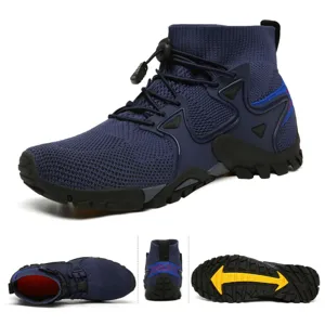 Scarpe da wading traspiranti da uomo con suola in gomma robusta per trekking e pesca
