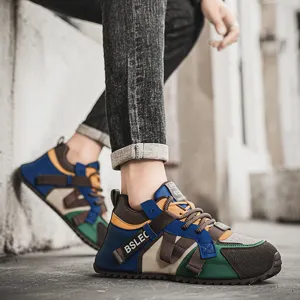 Baskets d'extérieur multicolores élégantes pour hommes, respirantes et confortables
