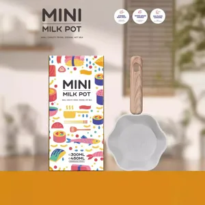 Mini casserole à lait antiadhésive en forme de fleur avec revêtement en pierre maifan