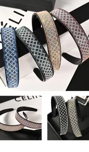 Serre-tête strass de luxe coréen bandeau cheveux cristal brillant accessoire coiffure
